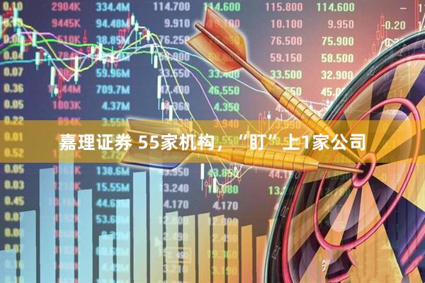 嘉理证券 55家机构，“盯”上1家公司