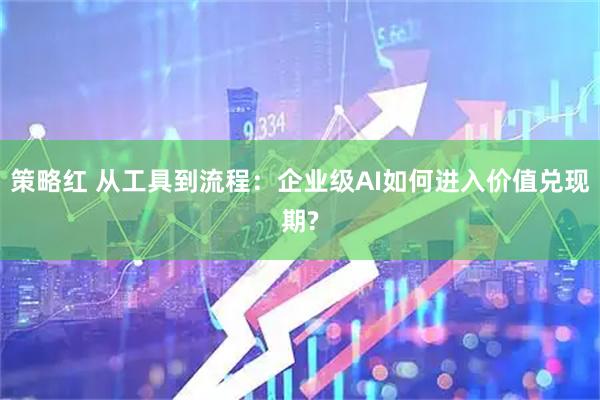 策略红 从工具到流程：企业级AI如何进入价值兑现期?