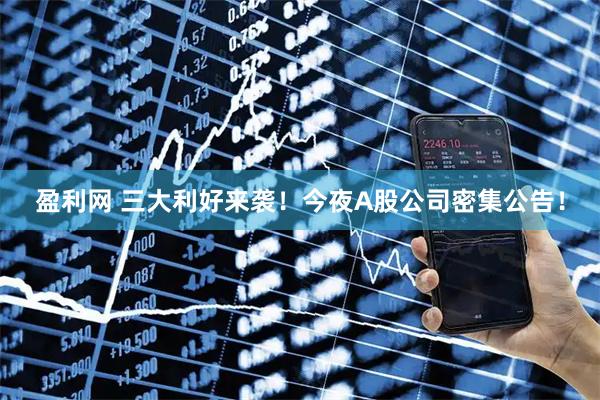 盈利网 三大利好来袭!今夜A股公司密集公告!