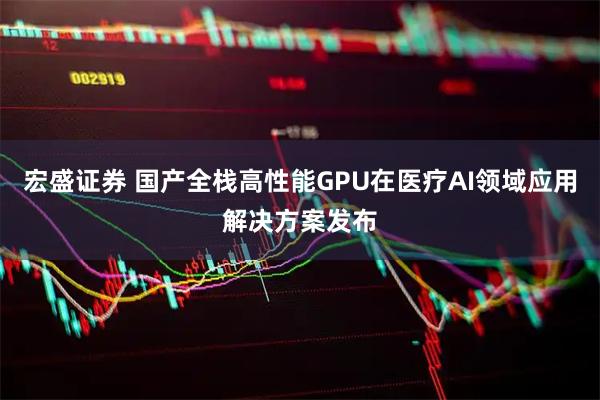 宏盛证券 国产全栈高性能GPU在医疗AI领域应用解决方案发布