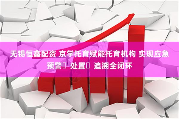 无锡恒鑫配资 京学托育赋能托育机构 实现应急预警・处置・追溯全闭环