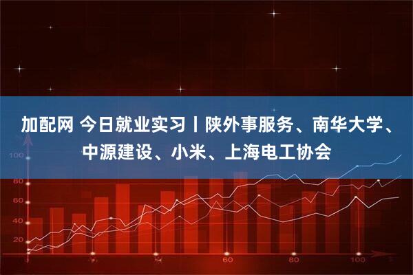 加配网 今日就业实习丨陕外事服务、南华大学、中源建设、小米、上海电工协会