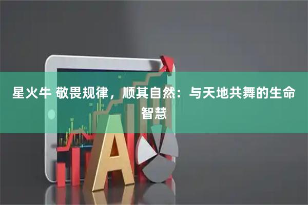 星火牛 敬畏规律，顺其自然：与天地共舞的生命智慧